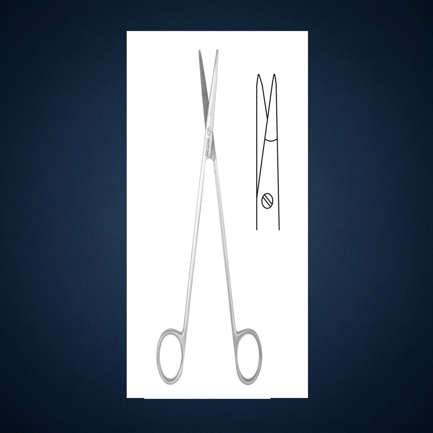TH323 / TONSIL SCISSOR STRAIGHT 8.0 INCH LONG