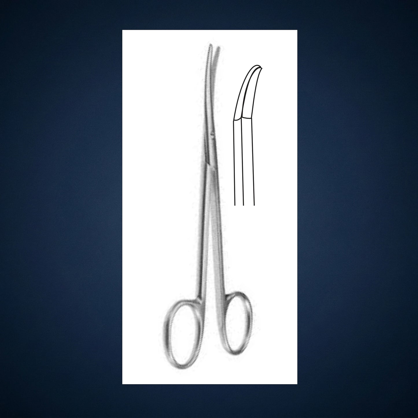 TH322 / TONSIL SCISSOR CURVED 8.0 INCH LONG