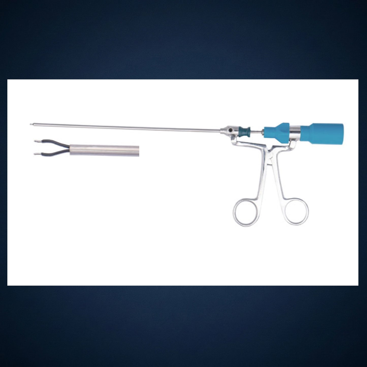 B4503 / WORMALD BIOPOLAR FORCEPS WITH SUCTION ROTATING STRAIGHT 25 CM LONG