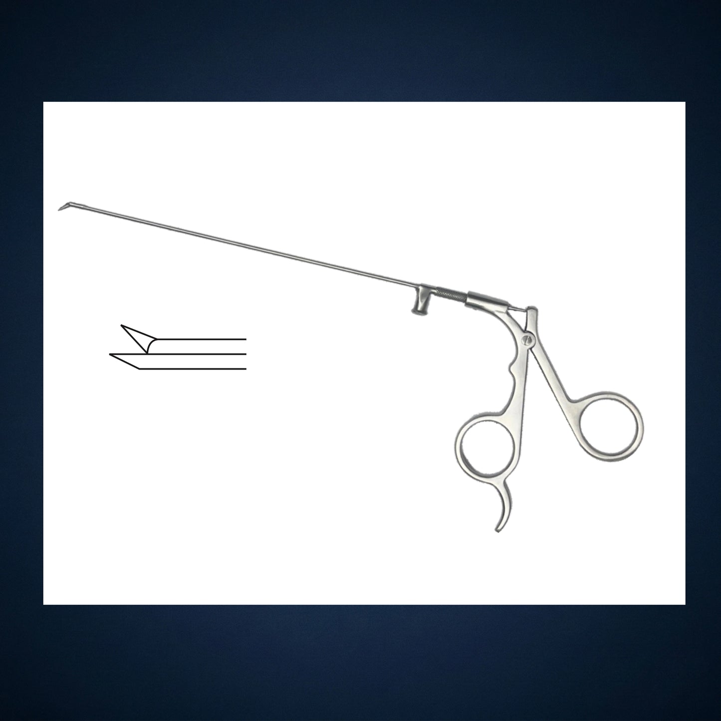 M569 / MICRO LARYNGEAL KASAM ROTATING SCISSOR 8.0 INCH LONG WITH CONNECTOR