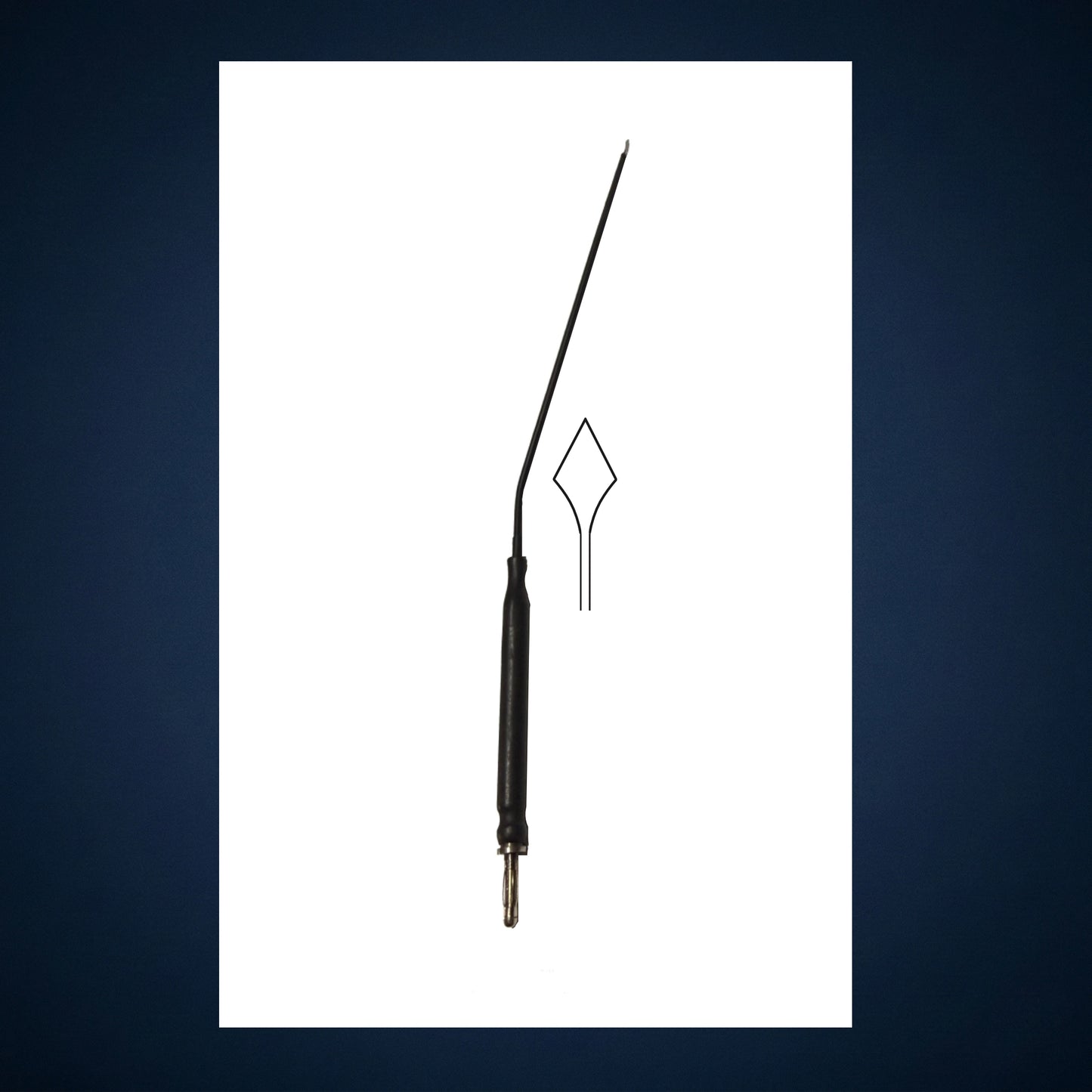 Cd101 / MONOPOLAR DIATHERMY CAUTRY TRIGULAR BAYONET FINE 20.0 CM LONG