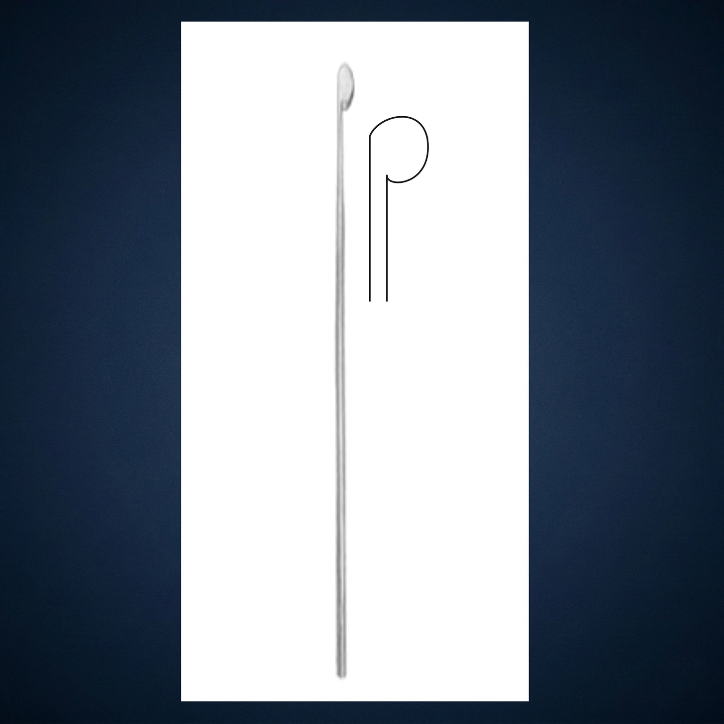 M2031 / MICRO LARYNGEAL FLAG 23.0 CM LONG KNIFE