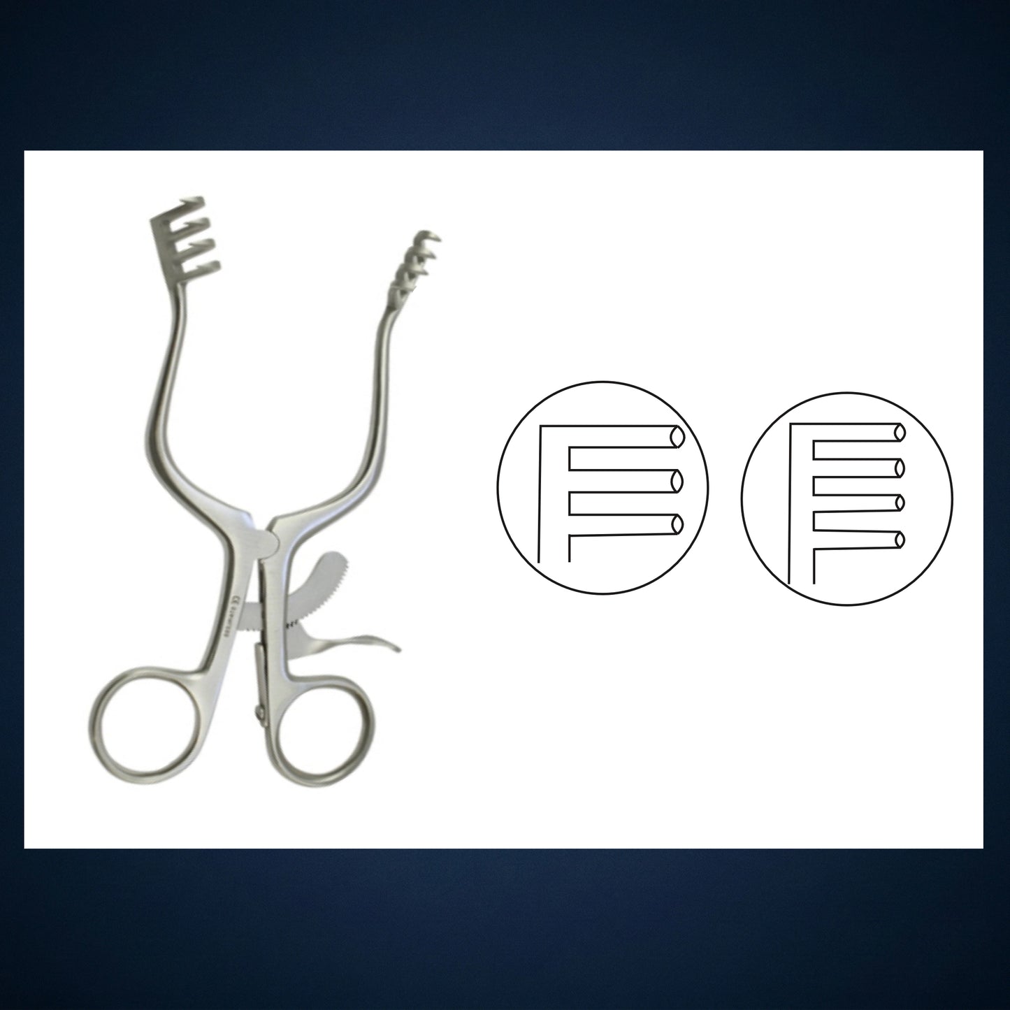 E3701 / MASTOID RETRACTOR 4 x 3
LEFT
15.0 CM LONG