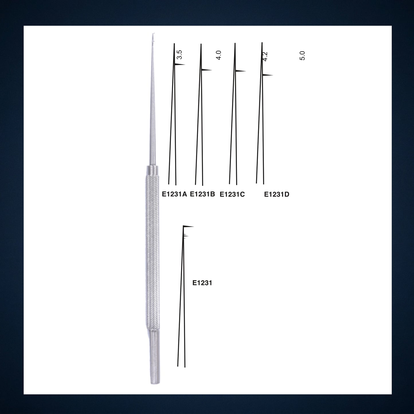 E1231 / MEAUSRING ROD / MICRO EAR STAPES DEPTH GAGE