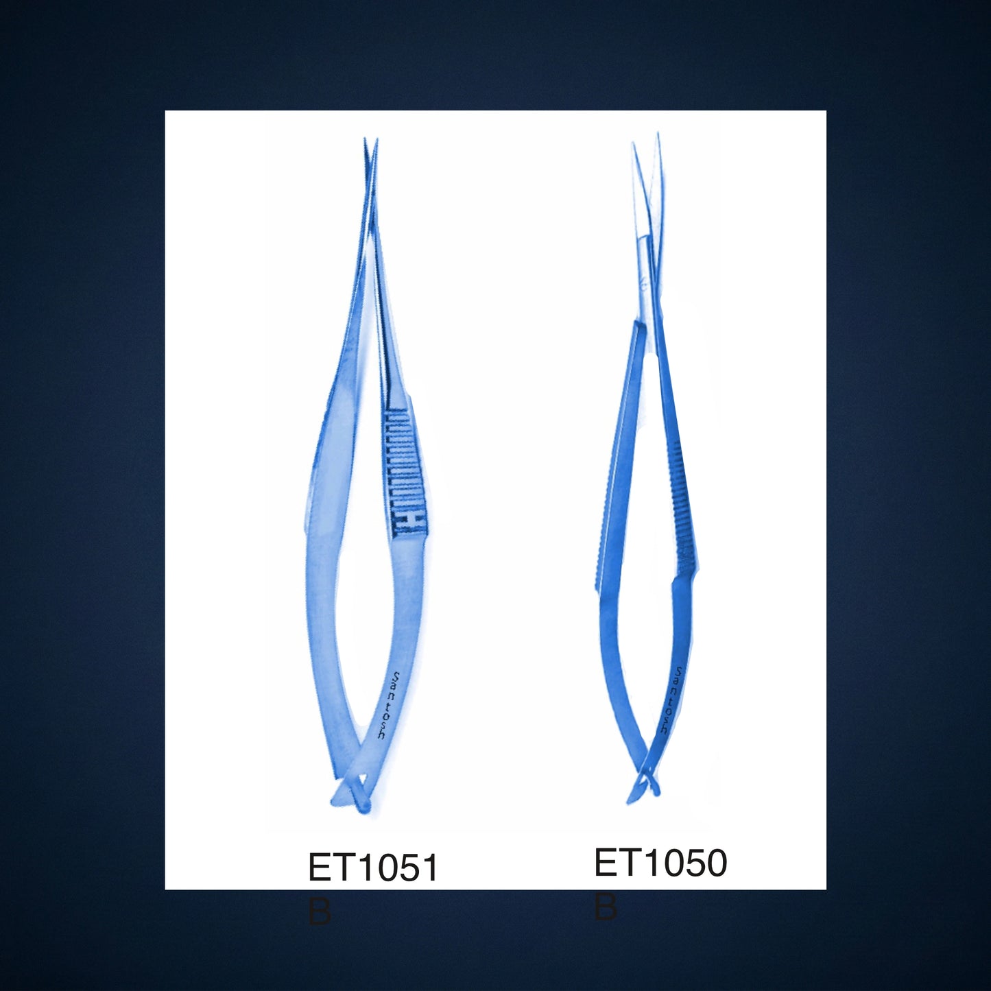 ET1051B / IRRIS SPRING ACTION SCISSOR
STRAIGHT TITANIUM 6.0 INCH LONG