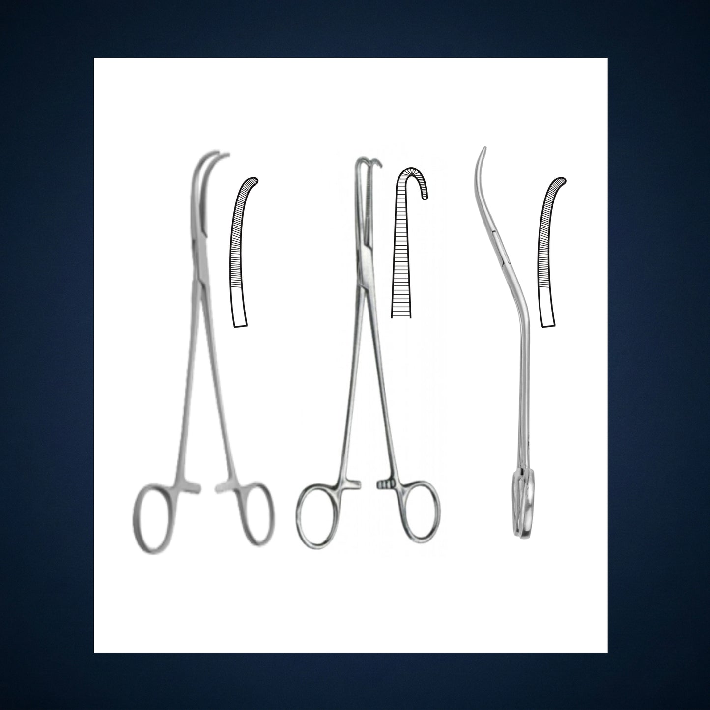 TH312 / TONSIL ARTERY FORCEP BIRKETTES CURVED 8.0 INCH LONG