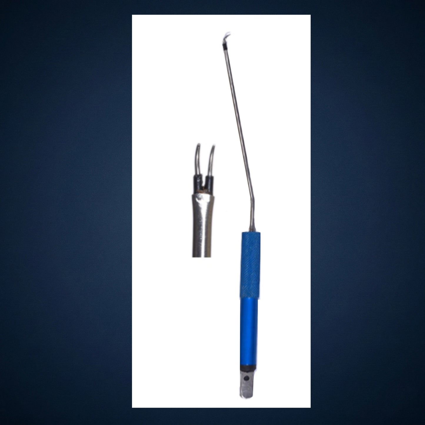 B78P / TURBINATE BIOPOLAR FORCEP SLIGHT BAND TWO PIN CURVED 22.0 CM LONG