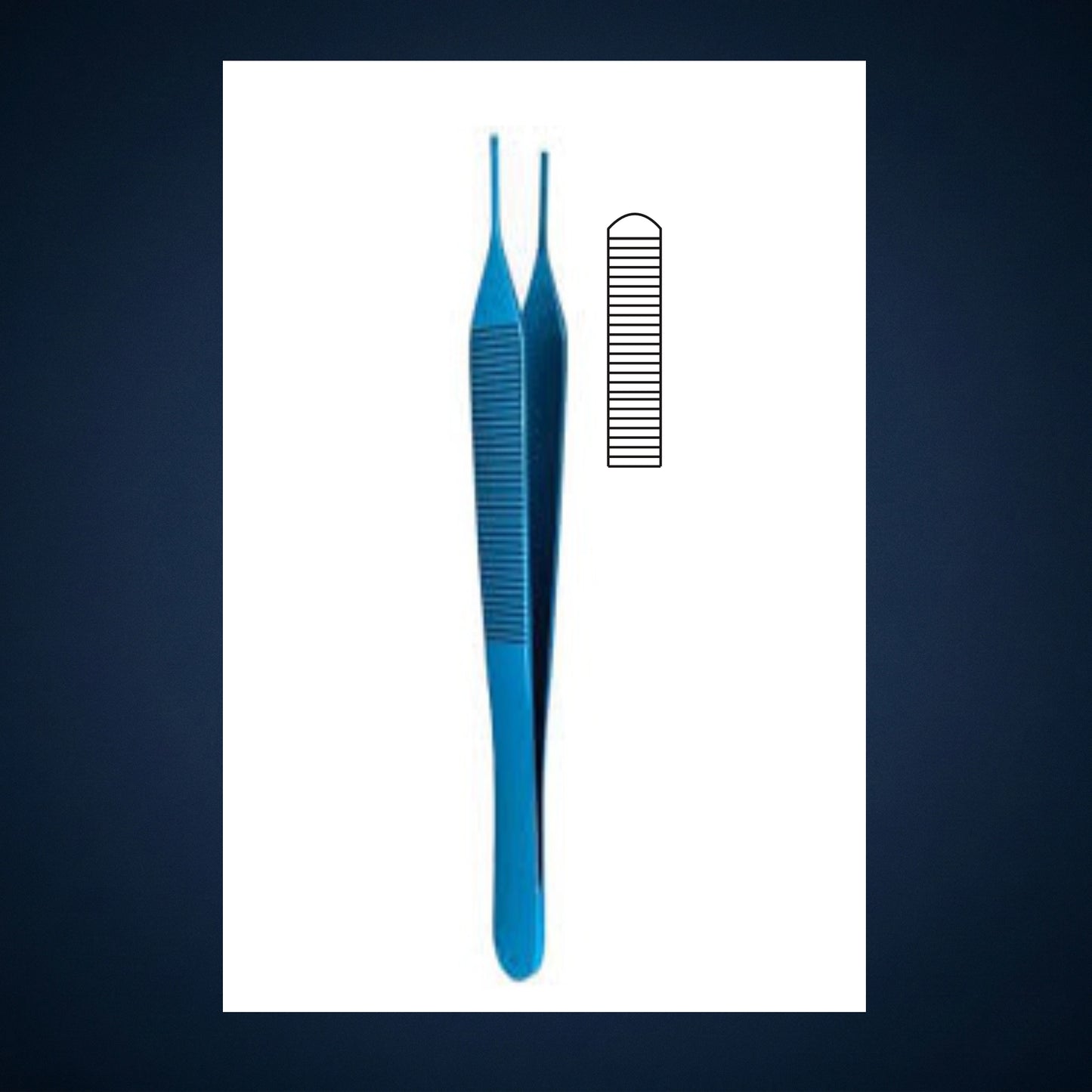 ET2001 / TITANIUM ADSON FORCEP PLAIN 5.0 INCH LONG