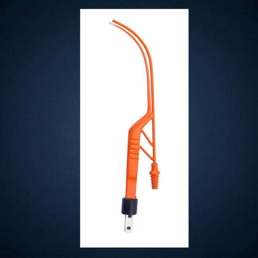 B4504G / BIOPOLAR FORCEP ADENOID BAYONET CURVED WITH SUCTION 22.0 CM LONG