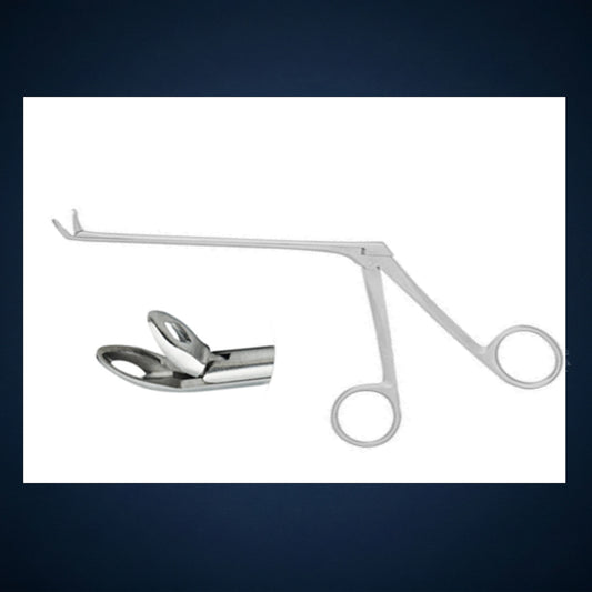 FI956B / HANKLE FORCEP 45 DEGREE ANGLED 13.0 CM LONG / 3.0 MM