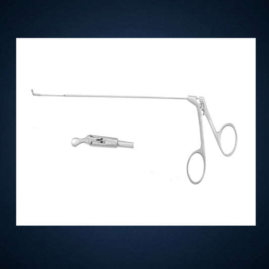 M2024D / MICRO LARYNGEAL CUP FORCEPS RIGHT TURN / 10.0 INCH LONG / 1.0MM