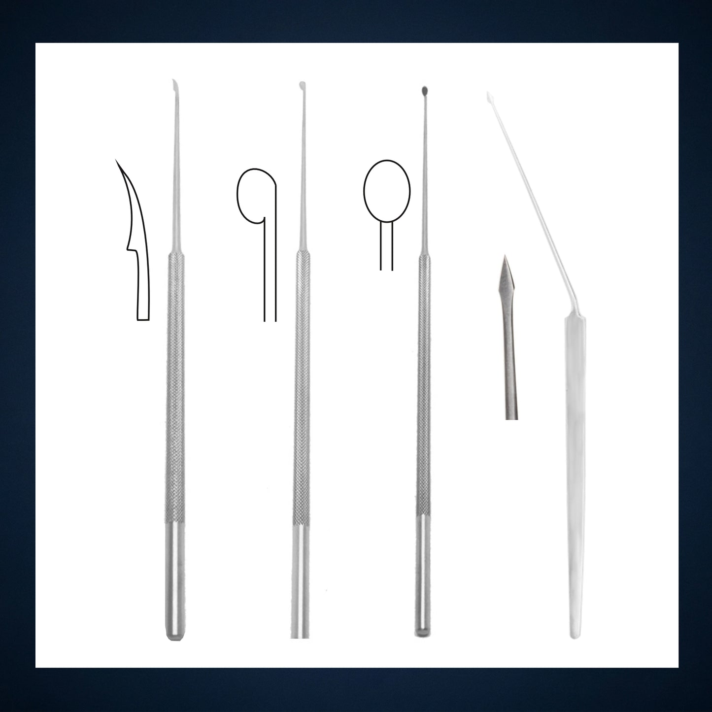 E1024 / MICRO EAR PLEASTER SICKLE KNIFE SINGLE EDGE