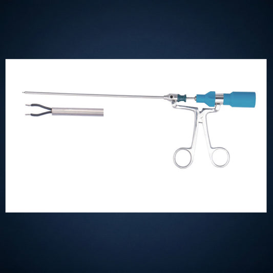 B4503 / WORMALD BIOPOLAR FORCEPS WITH SUCTION ROTATING STRAIGHT 25 CM LONG
