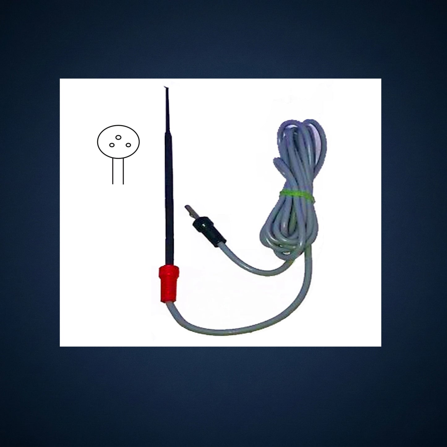 C8599 / DR.AHILA’S DIATHERMY CIRCULAR CAUTRY KNIFE WITH CORD FOR ENDOSCOPIC EAR SURGERY 3 MM / 16.0 CM LONG