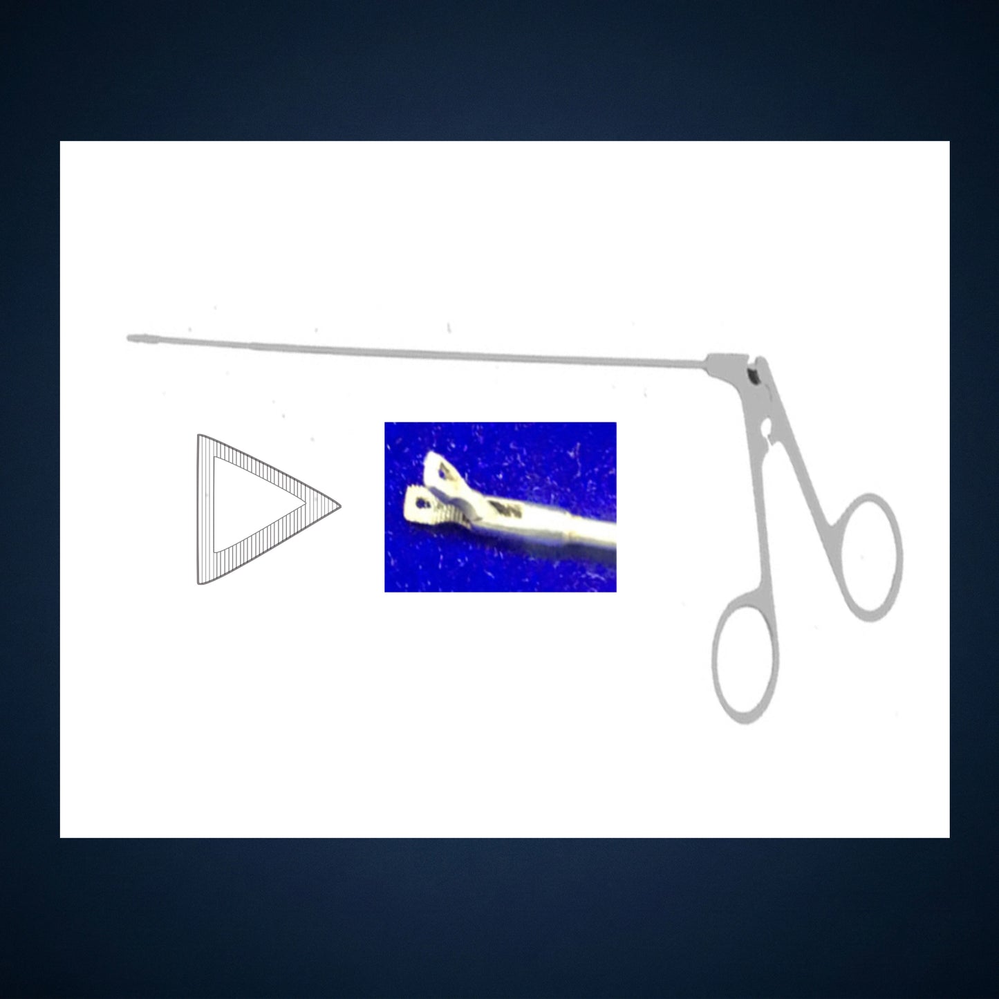 MICRO LARYNGEAL BUSHIER HEART SHAPE FORCEP / 10.0 INCH LONG