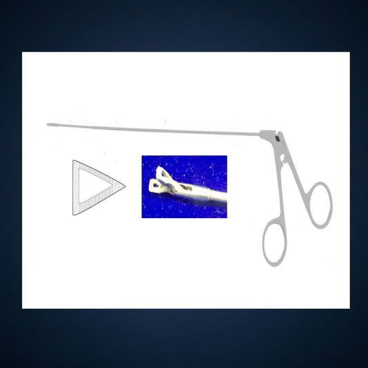 MICRO LARYNGEAL BUSHIER HEART SHAPE FORCEP / 10.0 INCH LONG