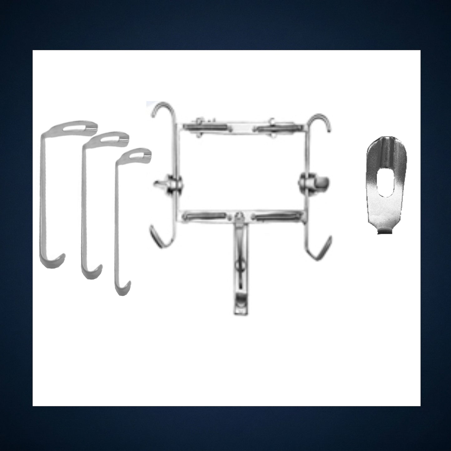 TH8758 / DIGMAN MOUTH GAG WITH 3 BLADES SLOTTED