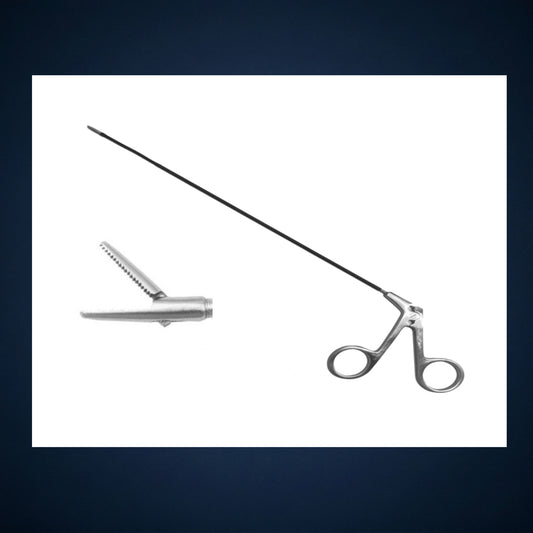 MICRO LARYNGEAL MALLEABLE ALIGATOR / 10.0 INCH LONG / 6.0 MM