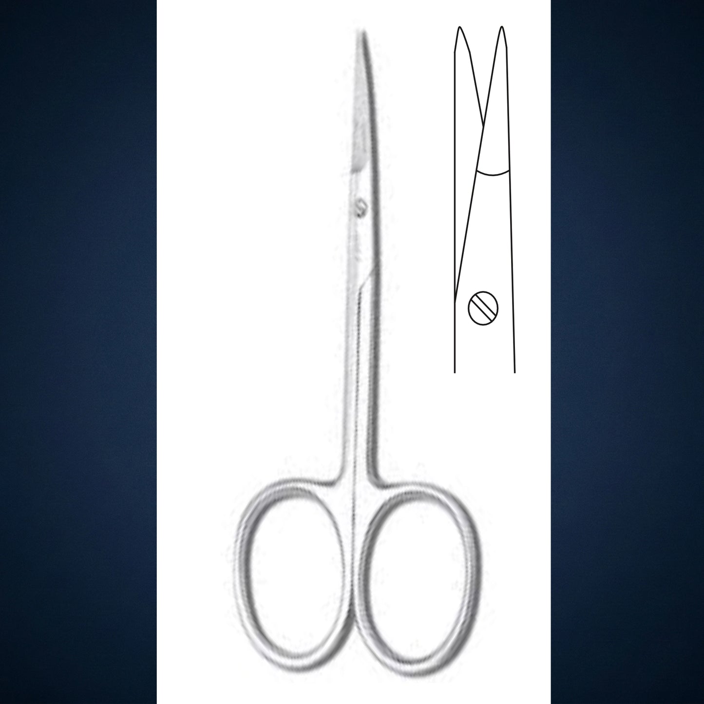 Gi1048 / 4.0" SCISSOR STRAIGHT / MAYO SCISSORS BLUNT