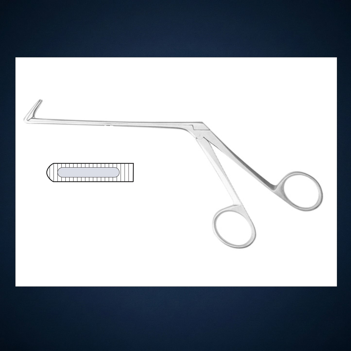 F7123C / MAXILLARY NAVLAKHE UPTURN FORCEPS 120 DEGREE 5.0 INCH LONG / 1.0 INCH