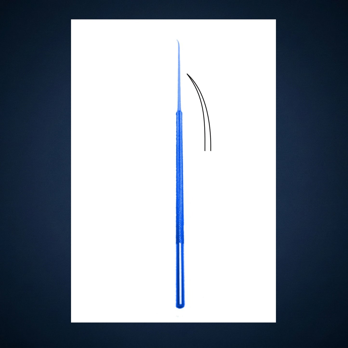 ET2242D / MICRO EAR PICK / NEEDLE CURVED TITANIUM