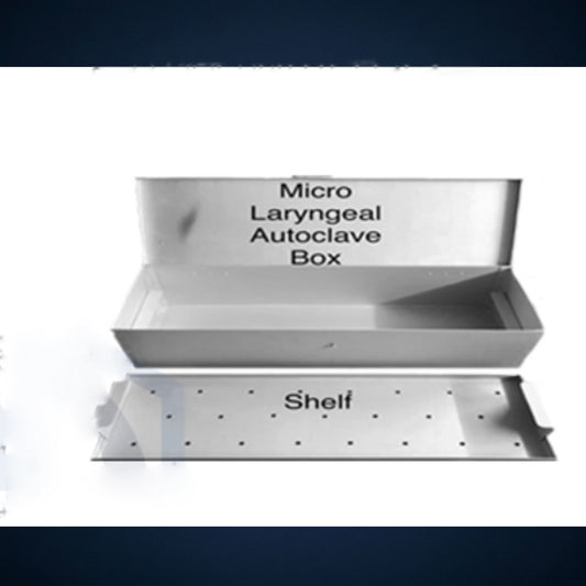 M8794 | MICRO LARYNGEAL AUTOCLAVE BOX WITH SHELF