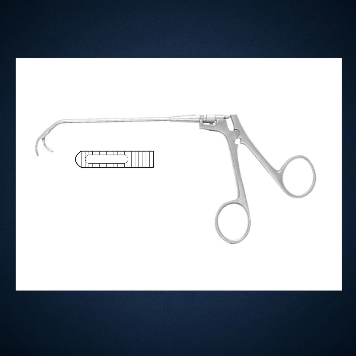 F7213 / MAXILLARY ANTRUM GRASPING FORCEPS SIMPLE 18.00 CM LONG / 3.0 MM