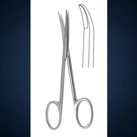Gi1049 / 4.0" SCISSOR CURVED / MAYO SCISSORS BLUNT