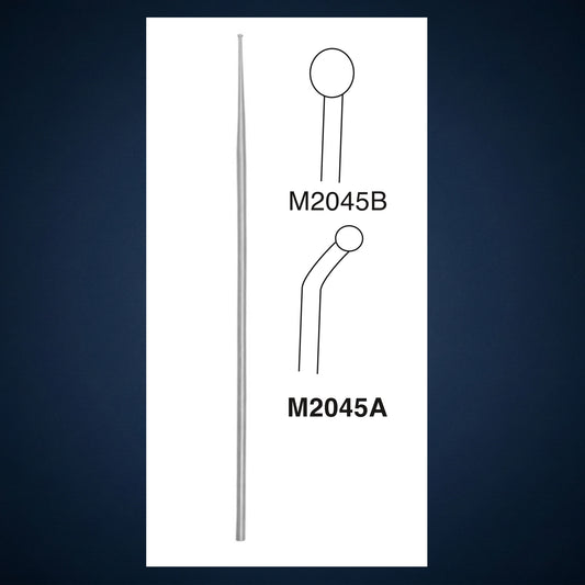 M2045A / MICRO LARYNGEAL BALL PROBE 1.0 MM 45 DEGREE ANGLED 23.0 CM LONG