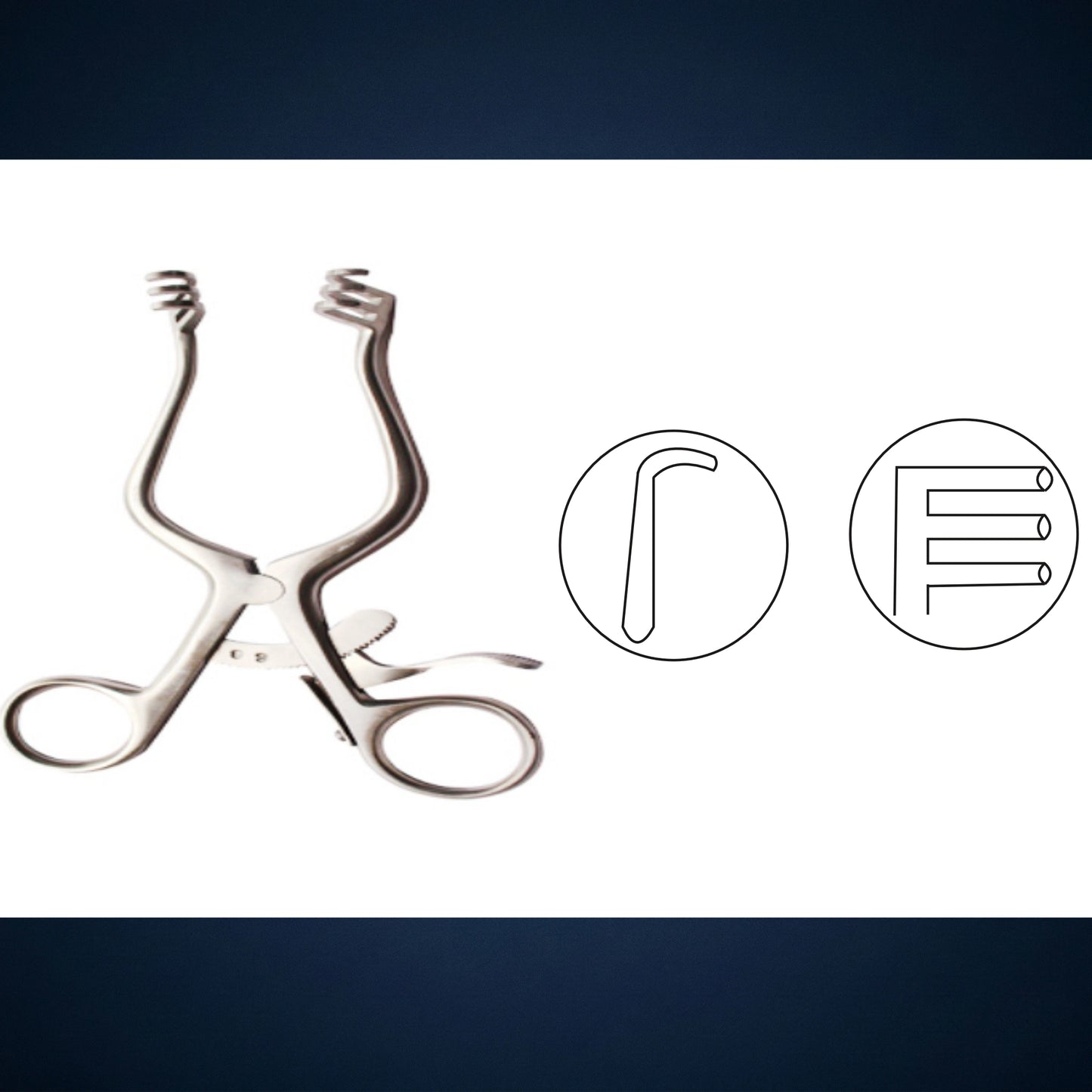 E1061 / MASTOID / WULLESTEIN RETRACTOR 3 X 3 PRONGS