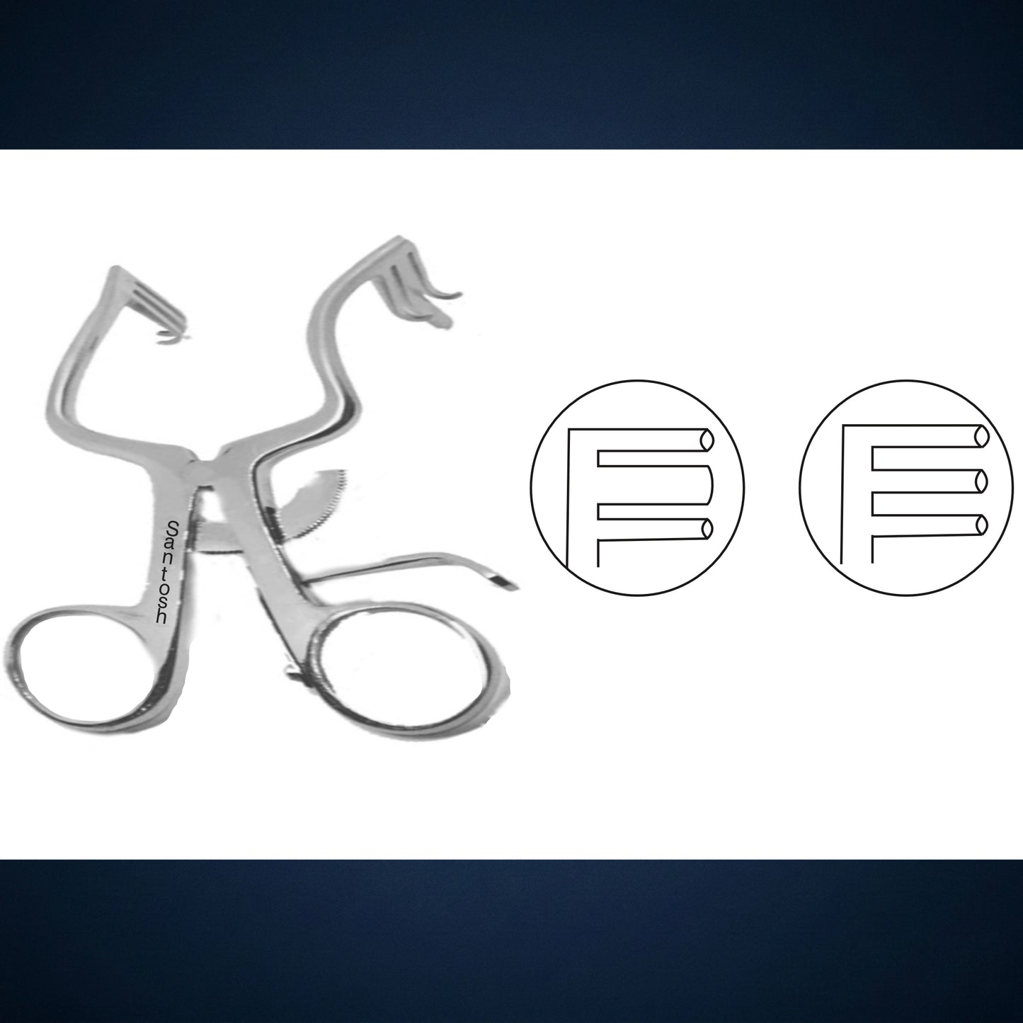 E1063 / MASTOID / WULLESTEIN RETRACTOR 3 X LEFT BLADES