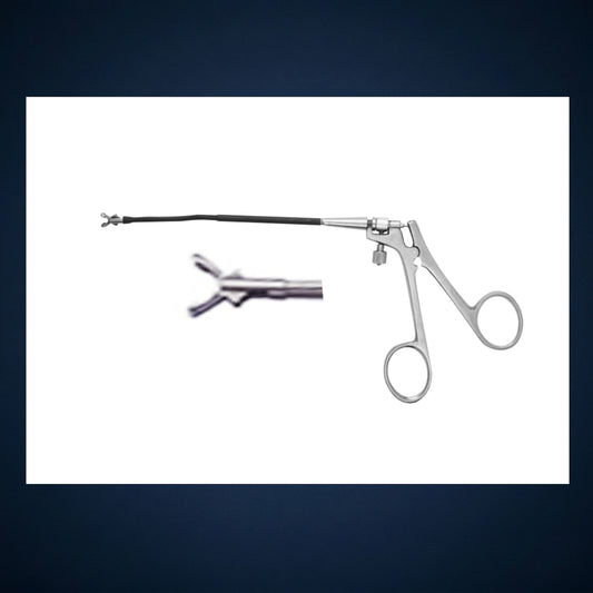 F7222 / GIRAFFE MALLEABLE ROTATING FORCEPS 18.00 CM LONG / 03.0 MM