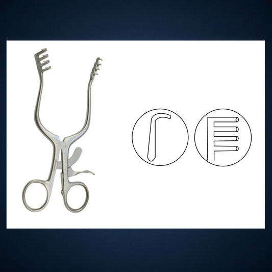 E9534 / MASTOID / WULLESTEIN RETRACTOR 4 X 4 PROGS