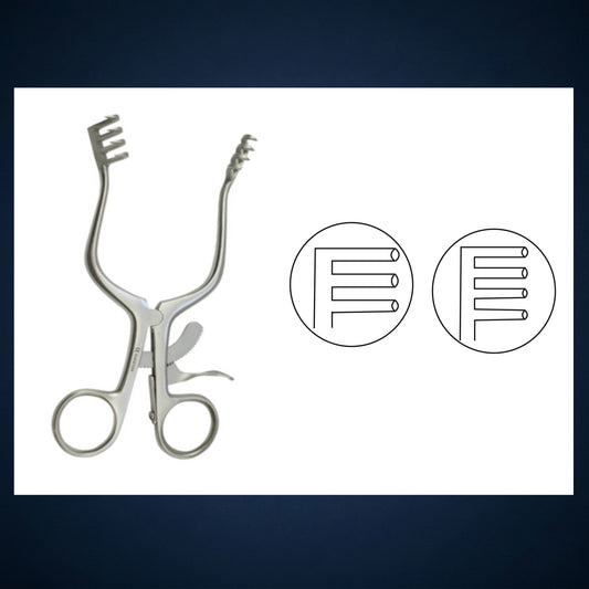 E3701 / MASTOID RETRACTOR 4 x 3
LEFT
15.0 CM LONG