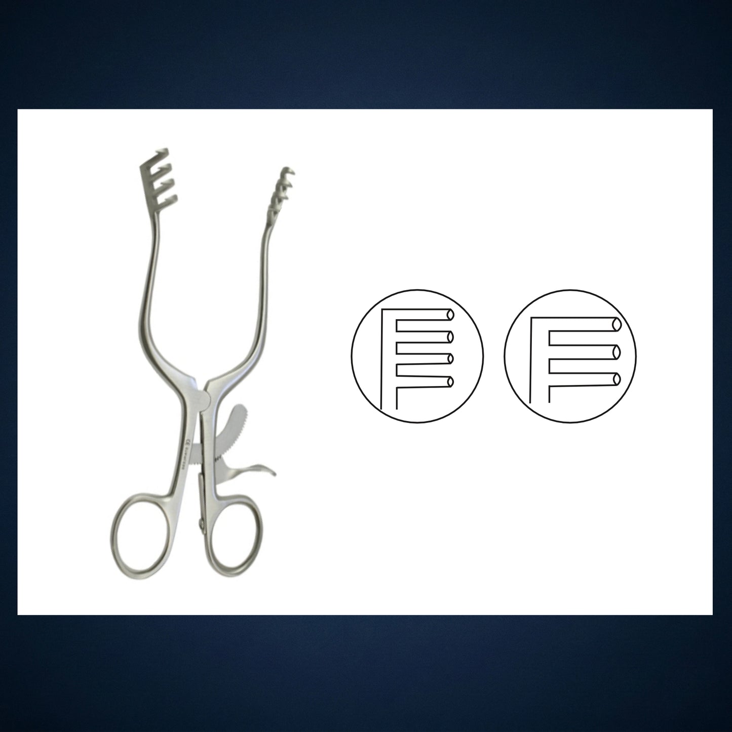 E3702 / MASTOID RETRACTOR 4 x 3
RIGHT
15.0 CM LONG