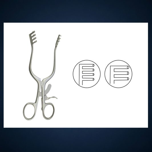 E3702 / MASTOID RETRACTOR 4 x 3
RIGHT
15.0 CM LONG
