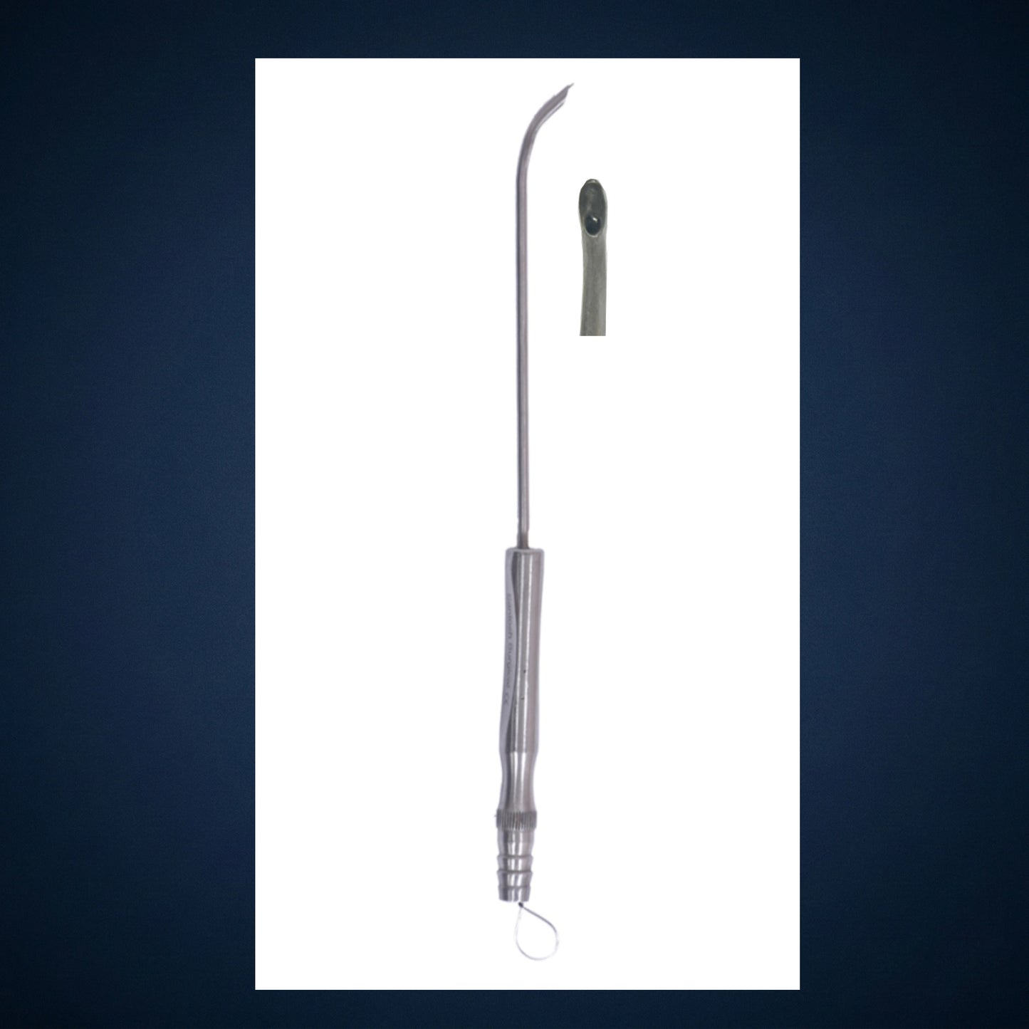PI863B / J CURETTE WITH SUCTION 20.0 CM LONG / 3.0 MM