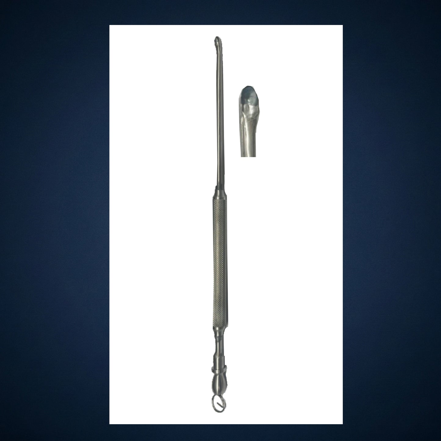 F7231 / FESS CURETTE WITH SUCTION F7231A / CURVED 20.0 CM LONG / 3.0 MM