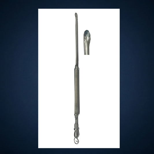 F7231 / FESS CURETTE WITH SUCTION F7231A / CURVED 20.0 CM LONG / 3.0 MM