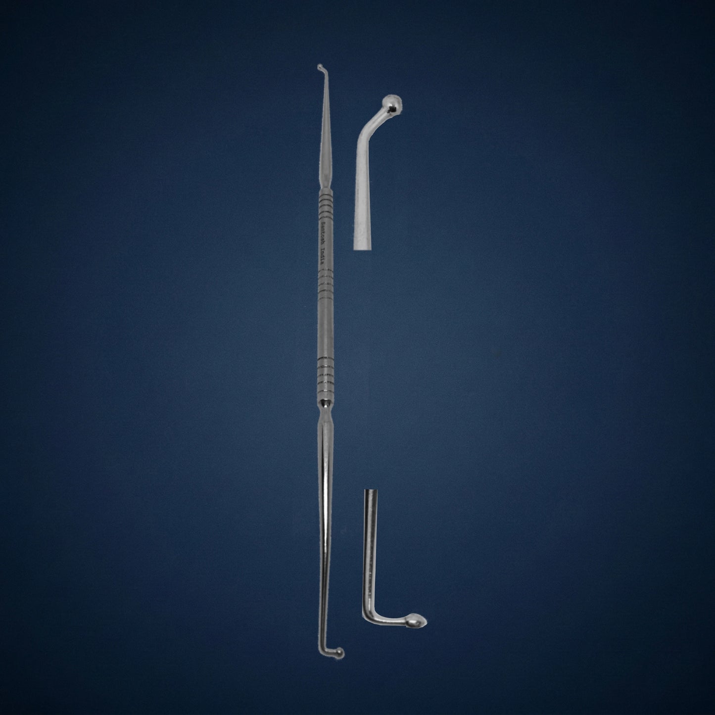F7227 / CELL SEEKER BALL PROBE 45 DEGREE AND 90 DEGREE DOUBLE ENDED MAXIALLARY 23.0 CM LONG /2 MM