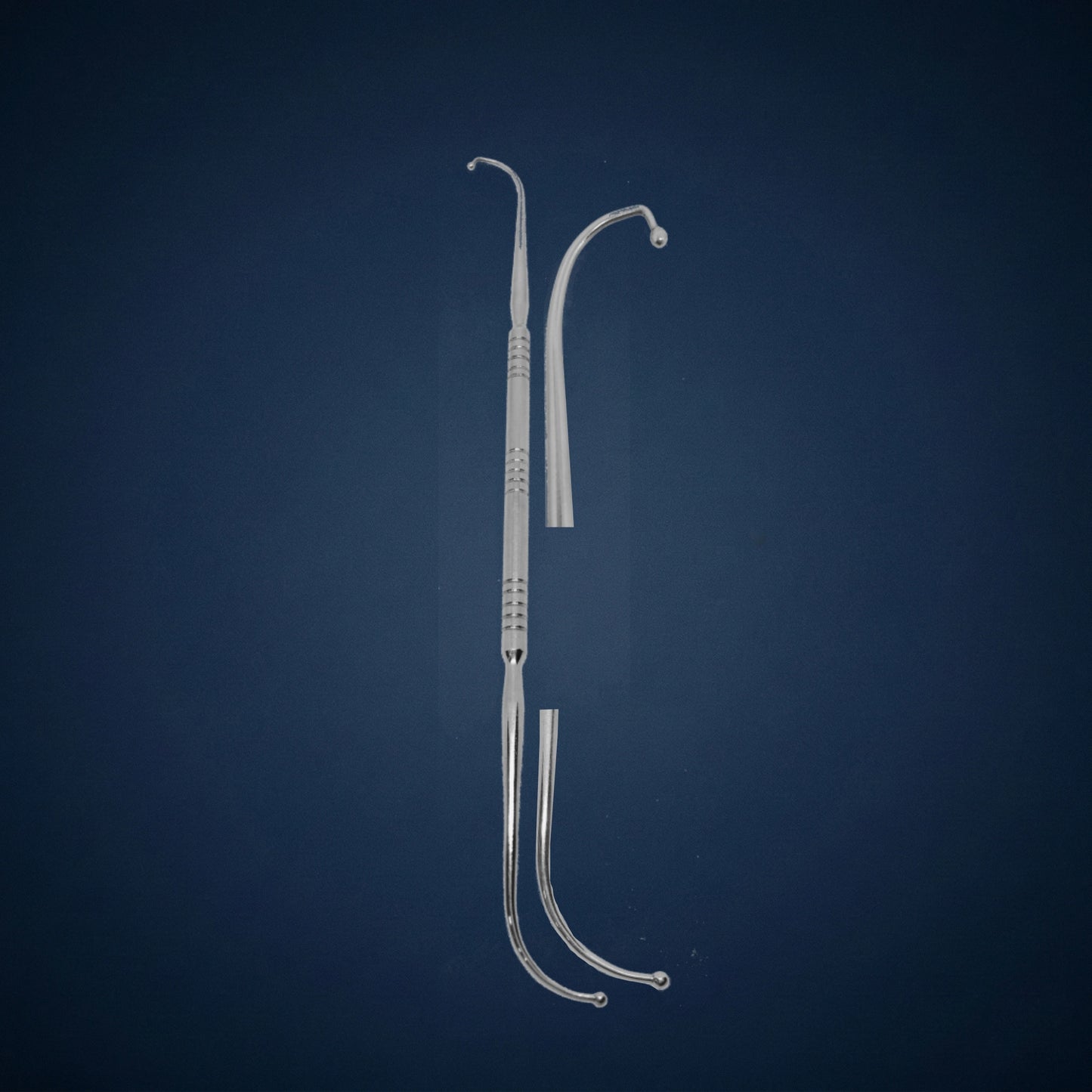 F9888B / CELL SEEKER BALL PROBE CURVED AND DOWN TURN DOUBLE ENDED FRONTAL 23.0 CM LONG / 2 MM