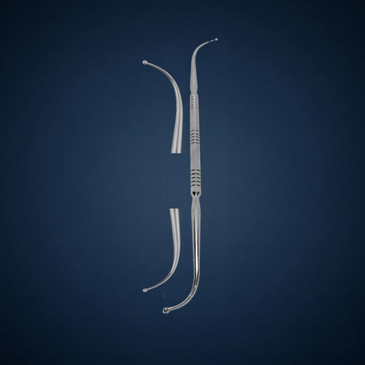 F9888A / CELL SEEKER BALL PROBE DOUBLE CURVED ENDED FRONTAL 23.0 CM LONG / 2 MM