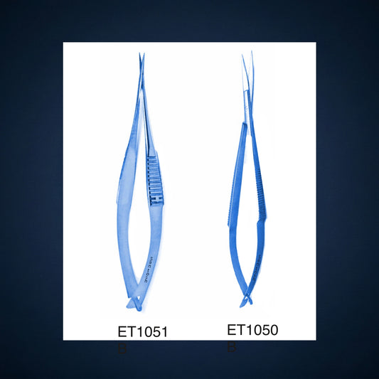 ET1051B / IRRIS SPRING ACTION SCISSOR
STRAIGHT TITANIUM 6.0 INCH LONG
