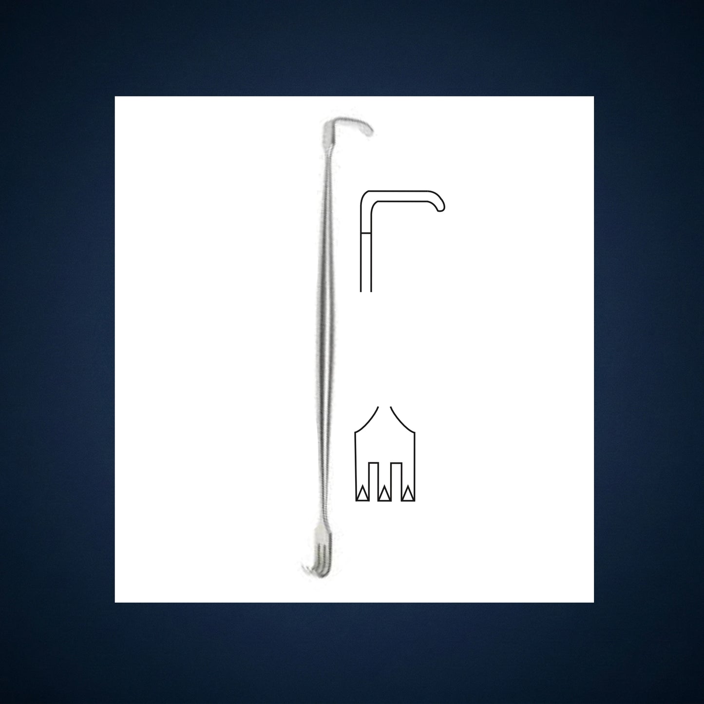 N7501 / CAT’S PAW RETRACTOR 16.0 CM LONG WITH 3 PRONGS
