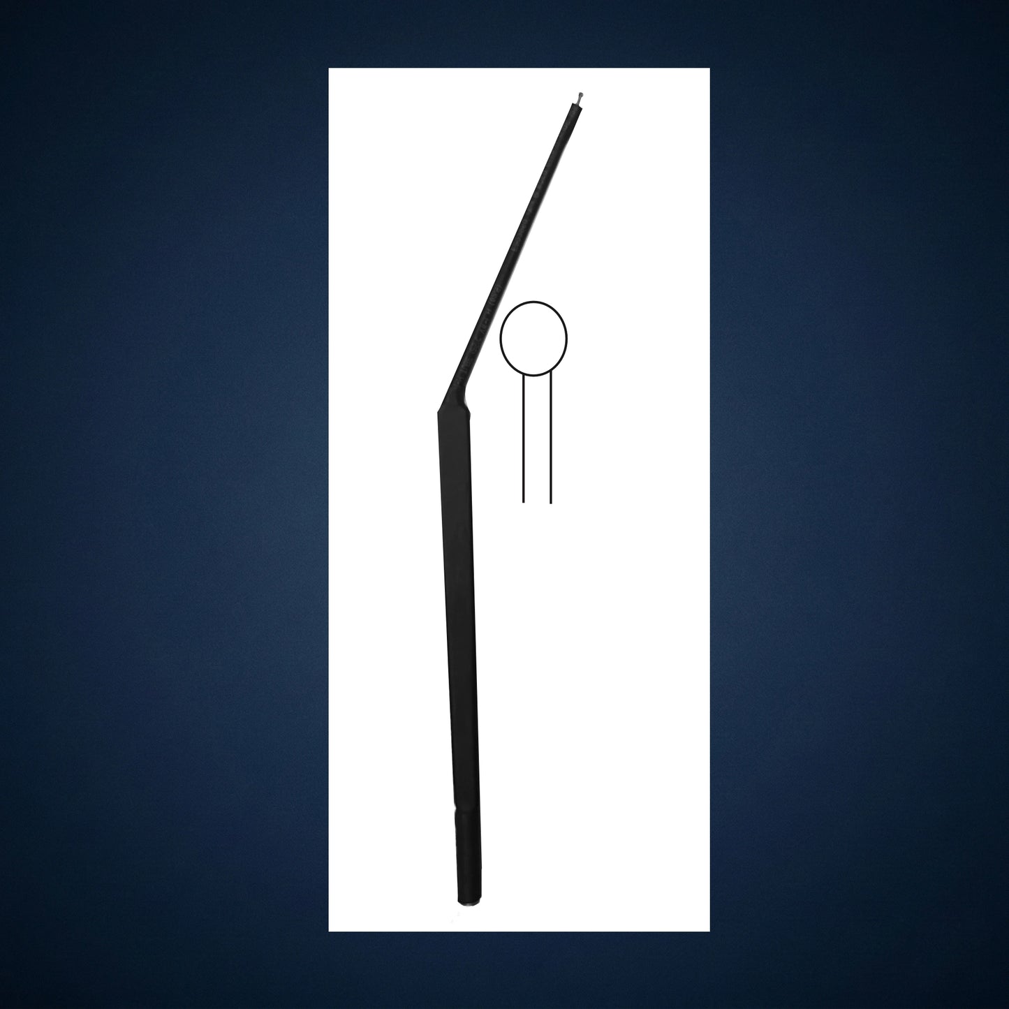 C751 / MONOPOLAR CAUTRY BALL PROBE BAYONET 22.0 CM LONG / 1.0 MM