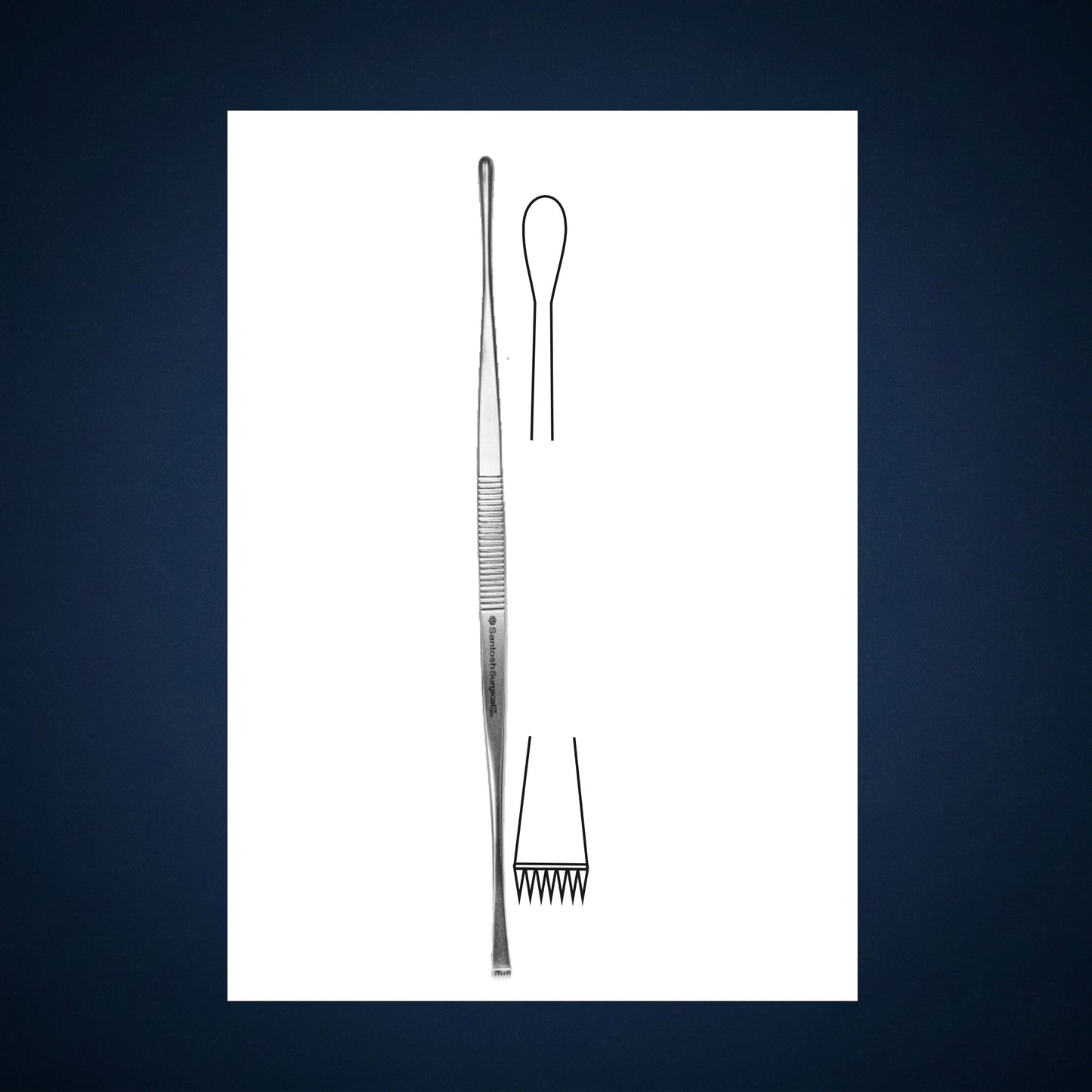 TH999 / TONSIL DISSECTOR WITH SERRATION SMALL / HANKE 21.05 CM LONG