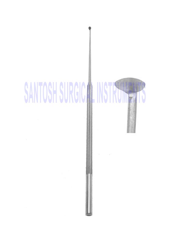EAR VECTISE FOREIGN BODY SCOOP WITH CURETTE WITH SERRATION DOUBLE ENDED -  Santosh Surgical