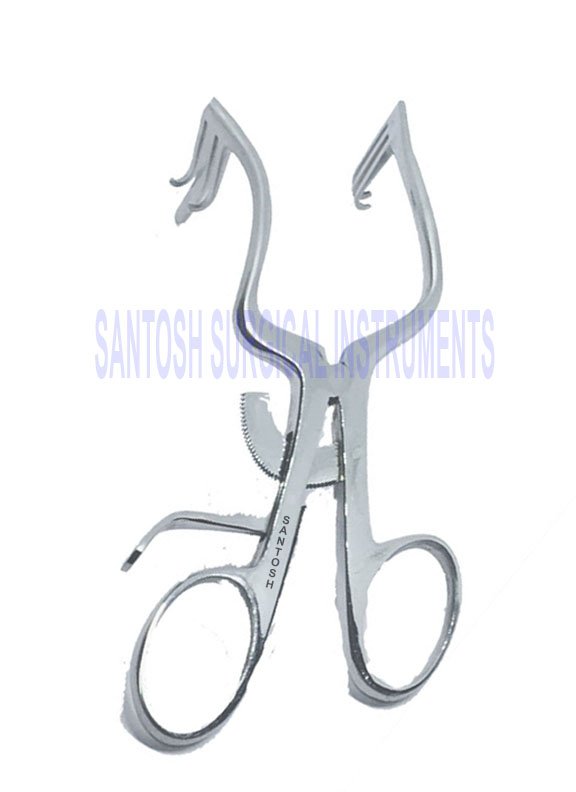 SKIN RETRACTOR TRIPLE HOOK - Santosh Surgical